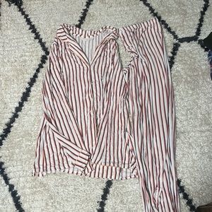 Nordstrom Lingerie Long Sleeve Pajama Set (L)